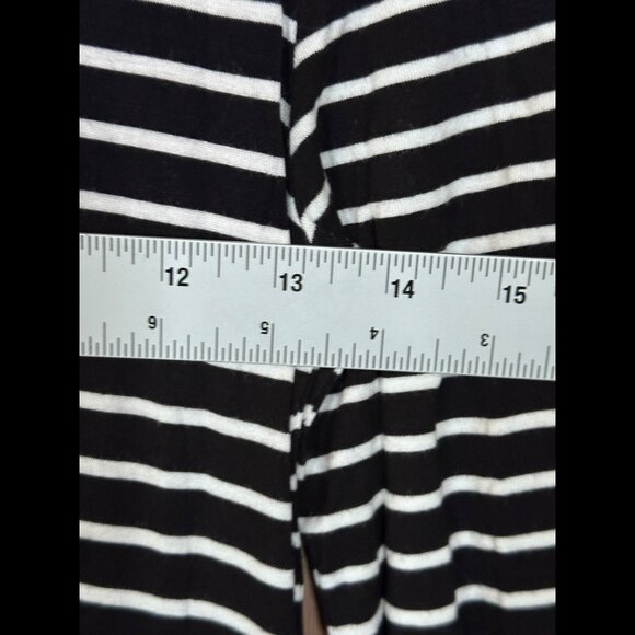 The Fifth Dress Medium Women Black White Asymmetrical Hem Fabric Stretch Bodycon - Picture 3 of 7